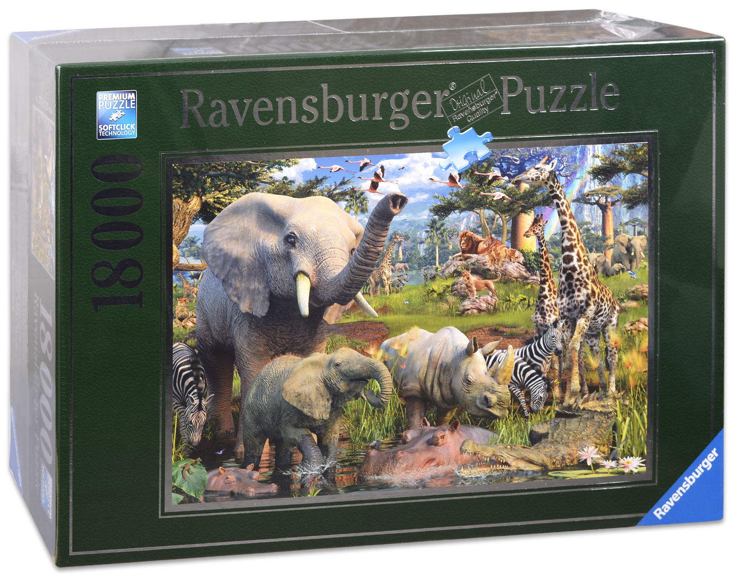 Пъзел Ravensburger от 18 000 части - Дивата Африка
