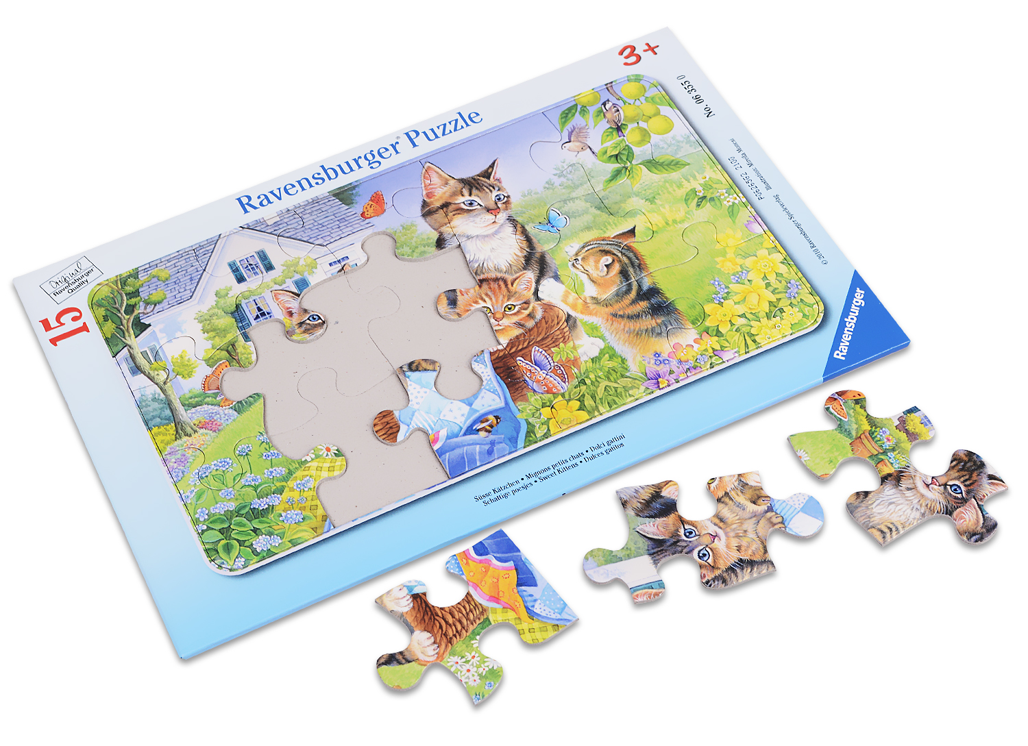 Пъзел Ravensburger от 15 части - Котенца