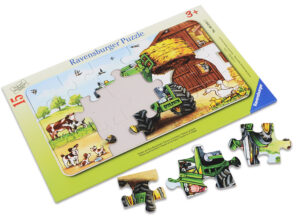 Пъзел Ravensburger от 15 части - Трактор във фермата