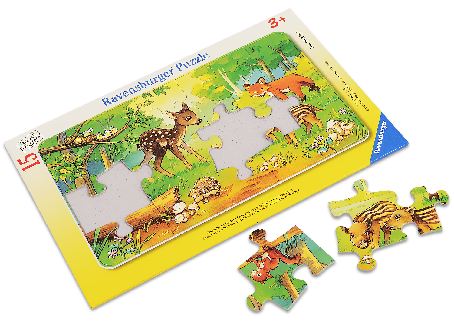 Пъзел Ravensburger от 15 части - Бебета животни