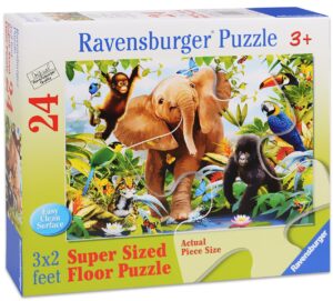 Пъзел Ravensburger от 24 части - Млади животни в джунглата