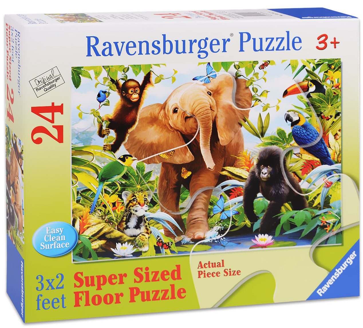Пъзел Ravensburger от 24 части - Млади животни в джунглата