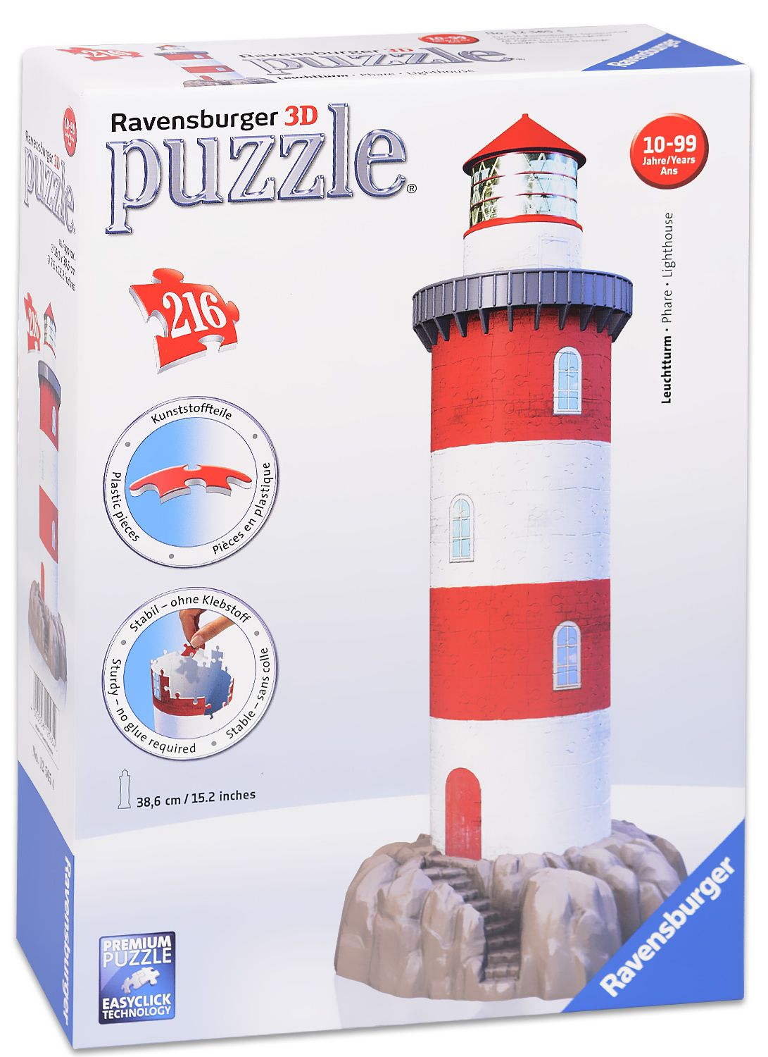 3D пъзел Ravensburger от 216 части - Морски фар