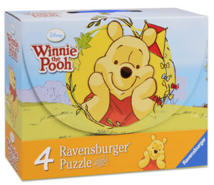Пъзел Ravensburger 4 в 1 - Мечо Пух