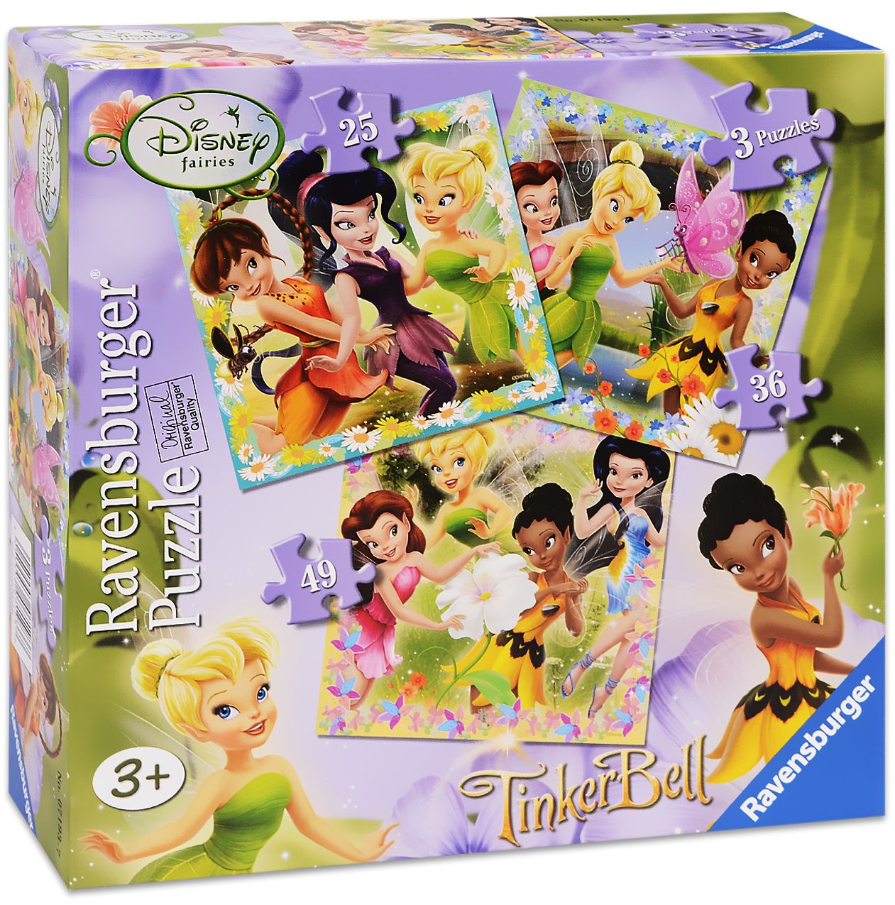 Пъзел Ravensburger 3 в 1 - Феите на Дисни