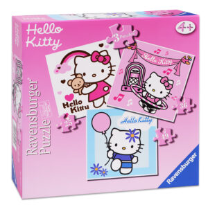 Пъзел Ravensburger 3 в 1 - Hello Kitty