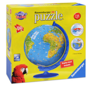 3D Пъзел Ravensburger от 180 части - Световна карта