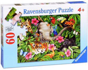 Пъзел Ravensburger от 60 части - Тропически приятели