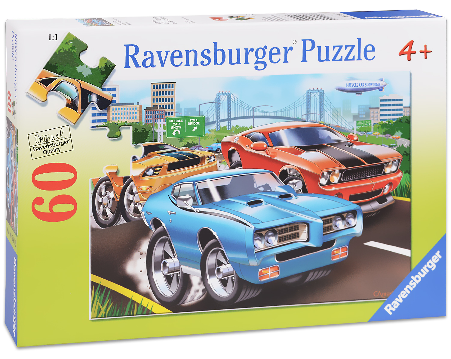 Пъзел Ravensburger от 60 части - Мощни Американски Автомобили