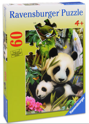 Пъзел Ravensburger от 60 части - Семейство панди