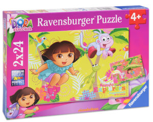 Пъзел Ravensburger от 2 x 24 части - Дора Изследователката