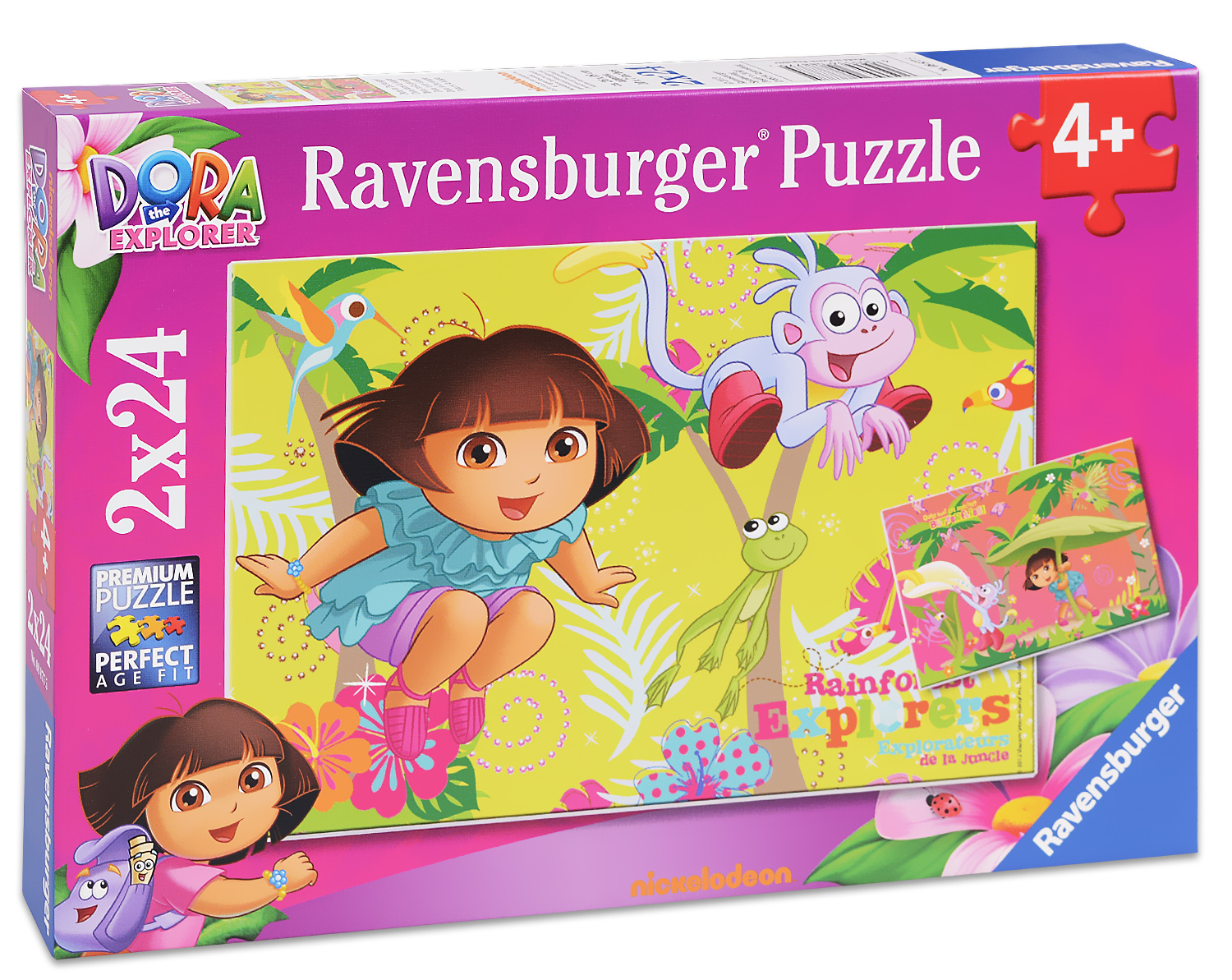 Пъзел Ravensburger от 2 x 24 части - Дора Изследователката