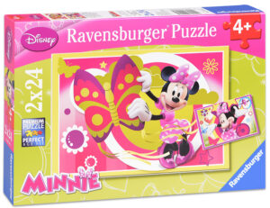 Пъзел Ravensburger от 2 x 24 части - Мини Маус