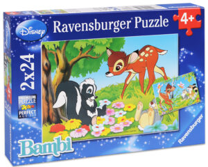 Пъзел Ravensburger от 2 x 24 части - Бамби