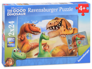 Пъзел Ravensburger от 2 x 24 части - Приятели на динозавъра