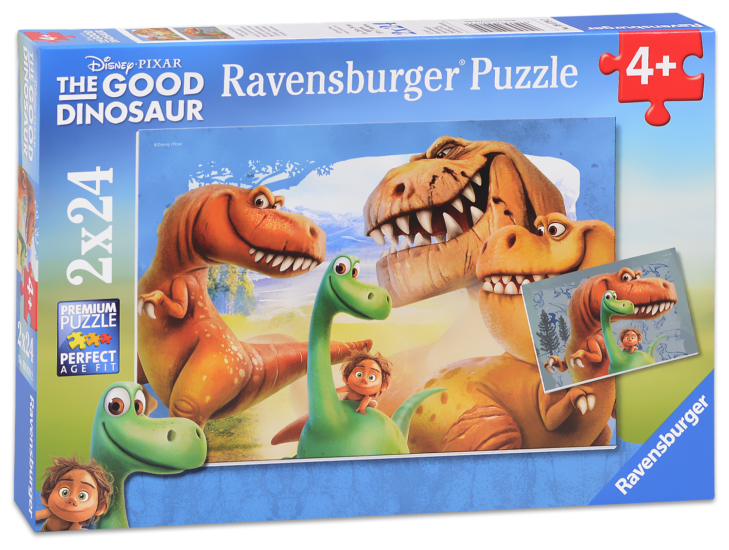 Пъзел Ravensburger от 2 x 24 части - Приятели на динозавъра