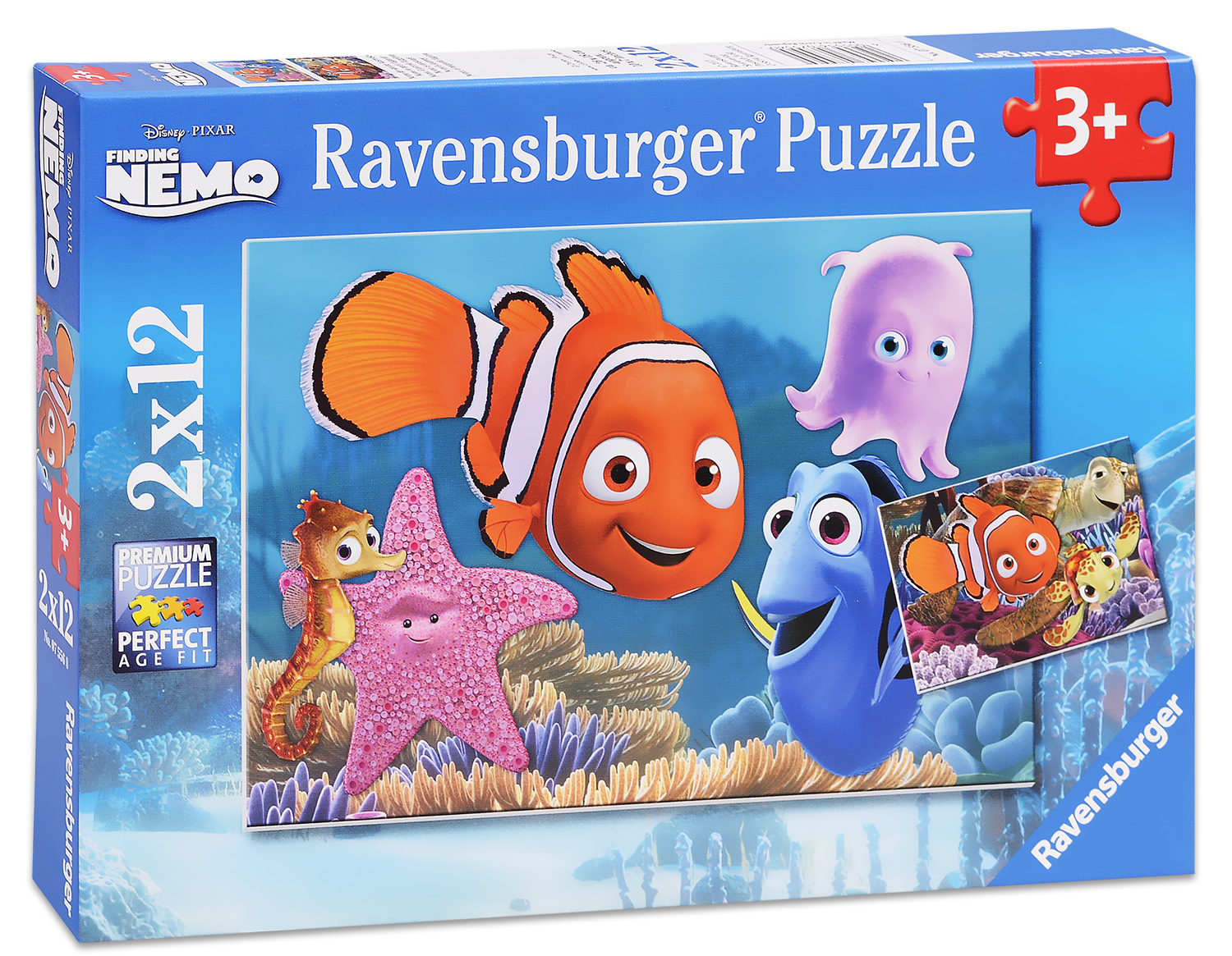 Пъзел Ravensburger от 2 x 12 части - Немо и приятели
