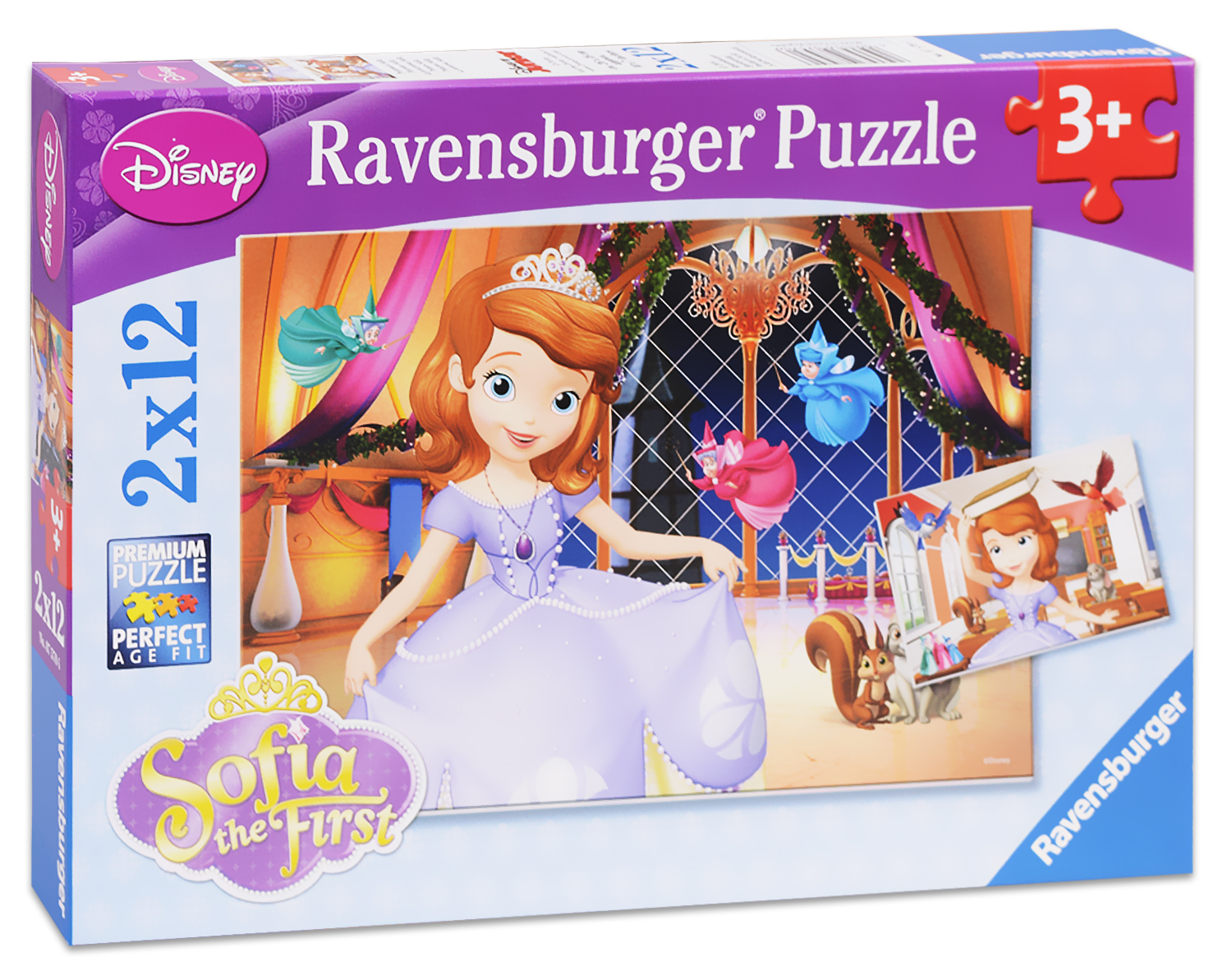 Пъзел Ravensburger от 2 x 12 части - Принцеса София
