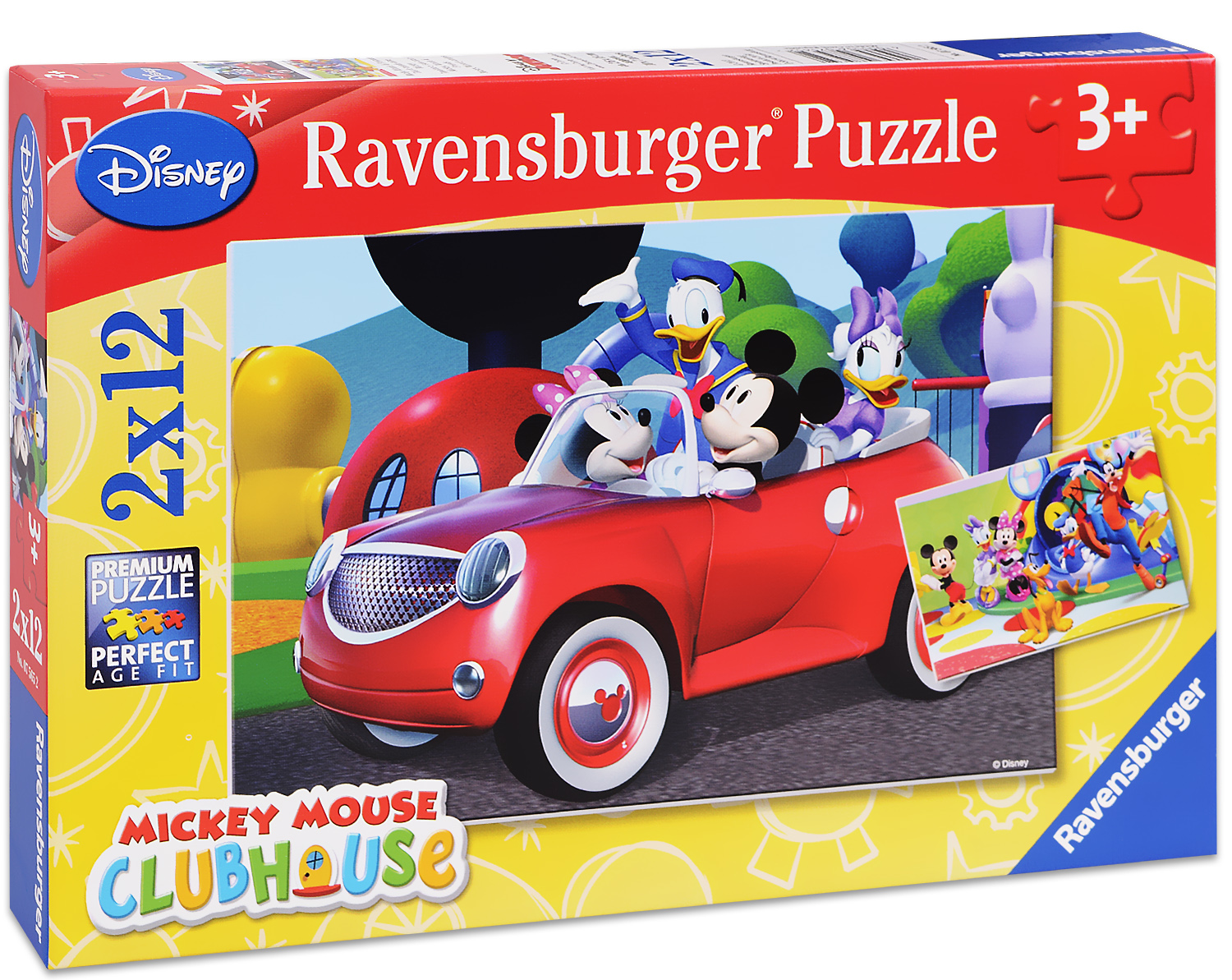 Пъзел Ravensburger от 2 x 12 части - Мики и приятели