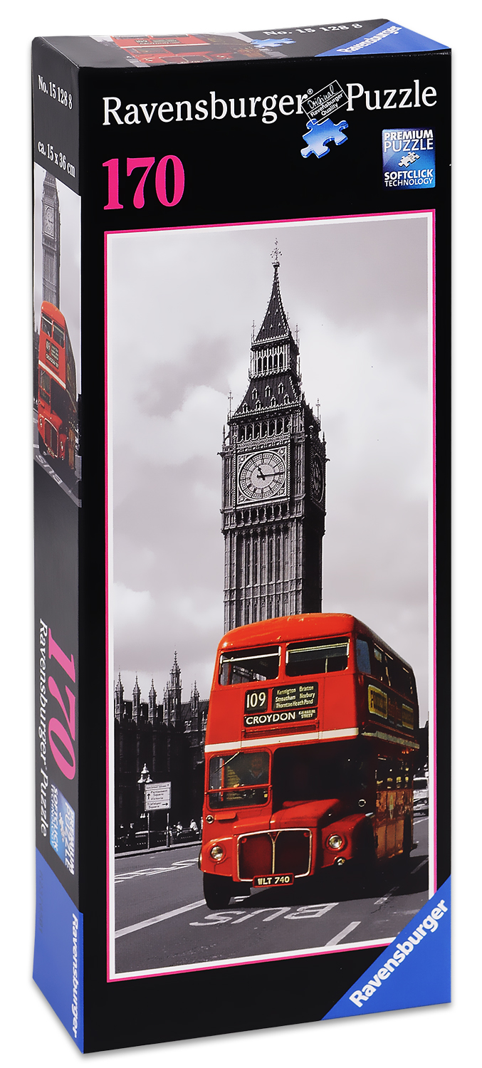 Пъзел Ravensburger от 170 части Вертикален - Автобус в Лондон