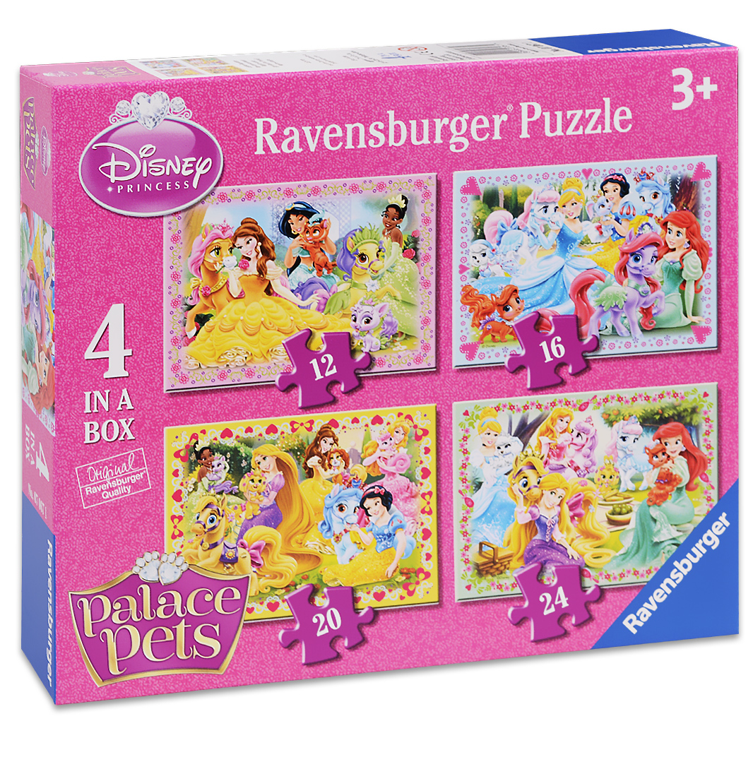 Пъзел Ravensburger 4 в 1 - Придворни Спътници