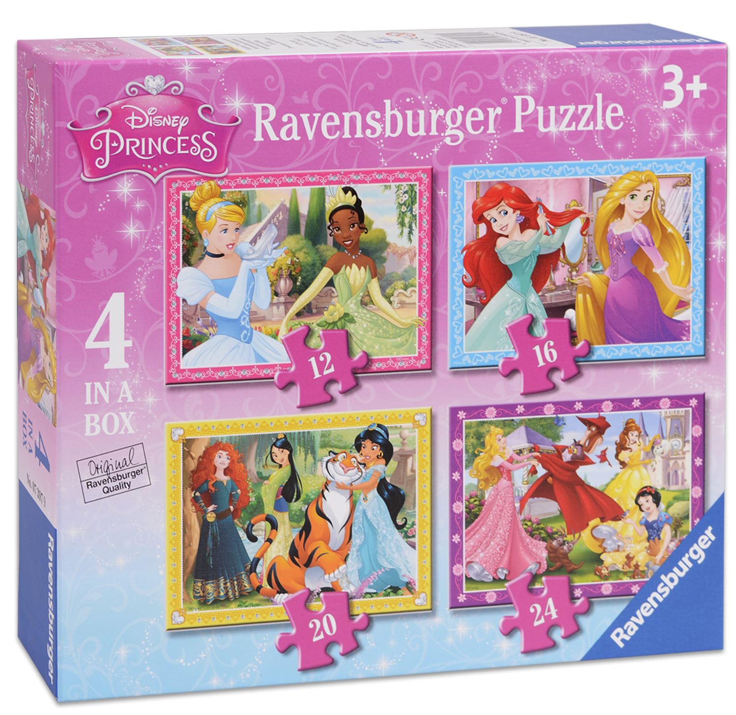 Пъзел Ravensburger 4 в 1 - Дисни Принцеси
