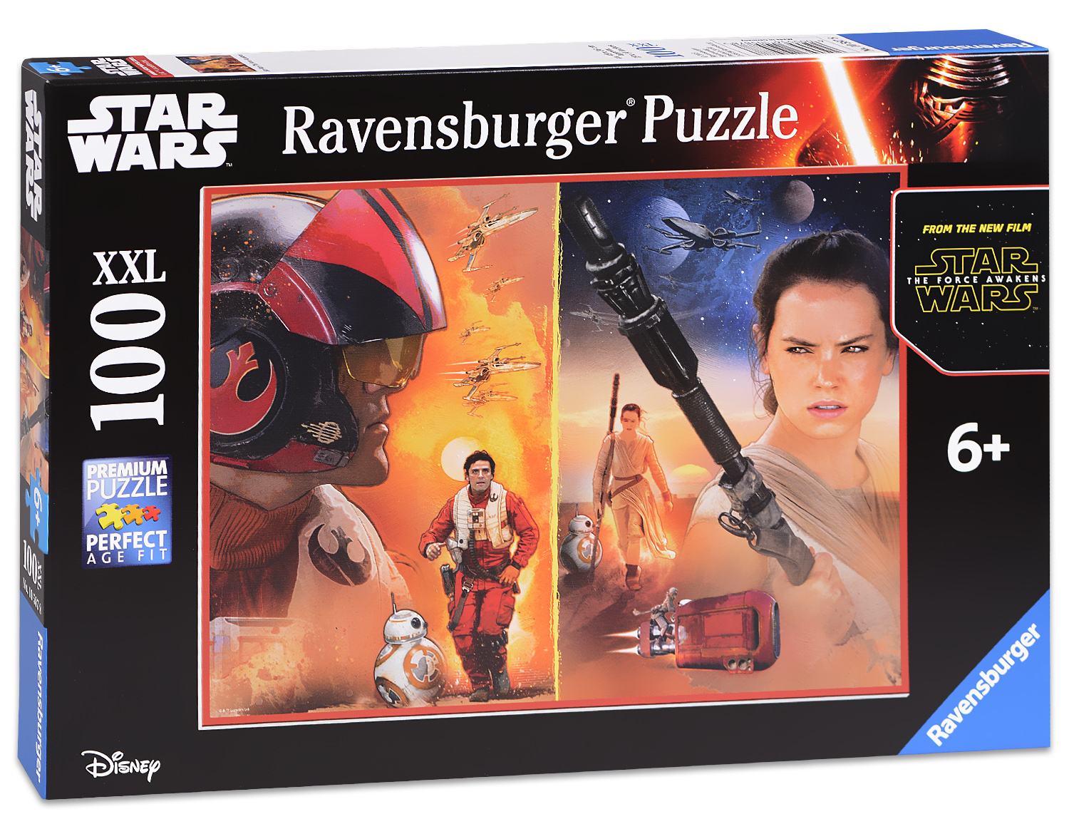 Пъзел Ravensburger от 100 XXL части - Междузвездни войни епизод 7