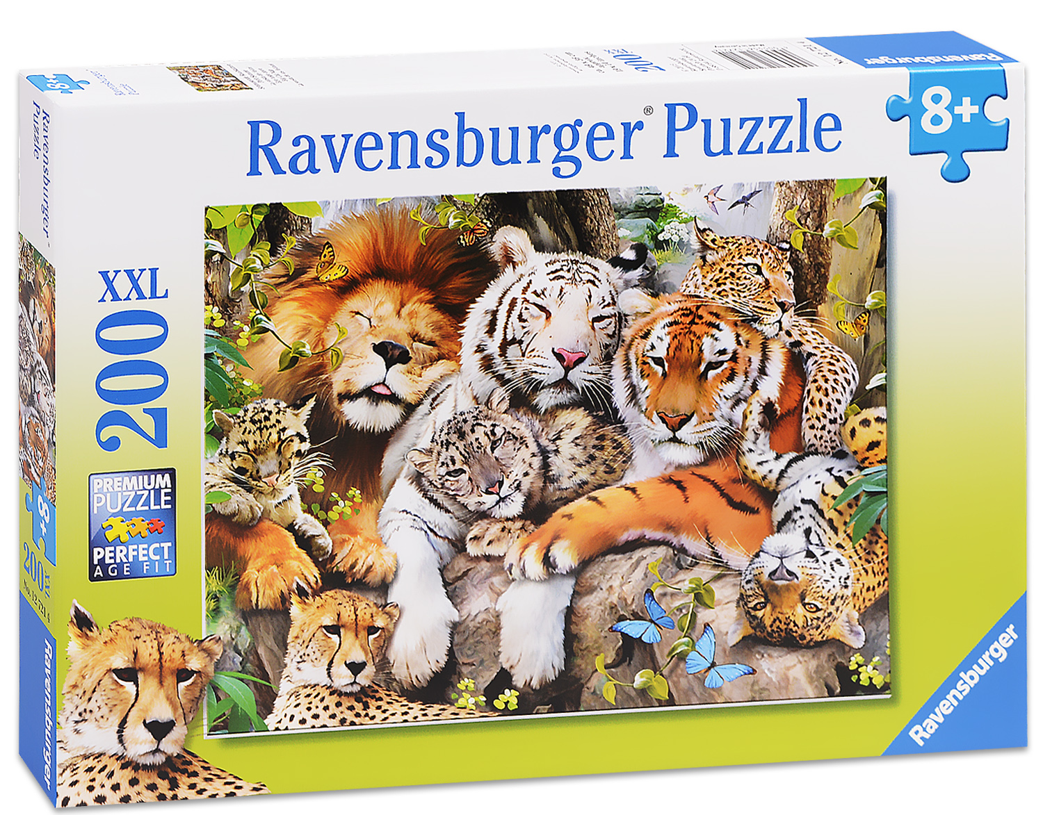 Пъзел Ravensburger от 200 XXL части - Семейство котки