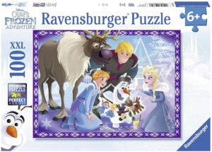 Пъзел Ravensburger от 100 XXL части - Приключенията на Олаф