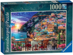Пъзел Ravensburger от 1000 части - Вечеря в Позитано, Италия