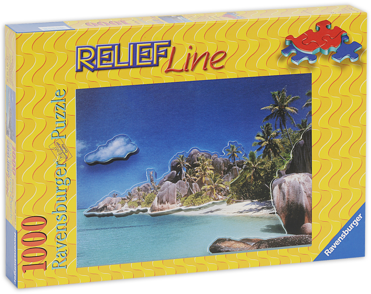 Релефен пъзел Ravensburger от 1000 части - Сейшелски острови