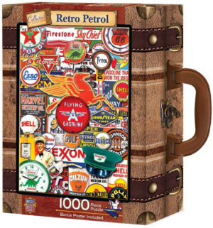 Пъзел в куфарче Master Pieces от 1000 части - Ретро петрол