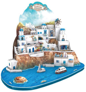 3D Пъзел Cubic Fun от 129 части - Santorini Island