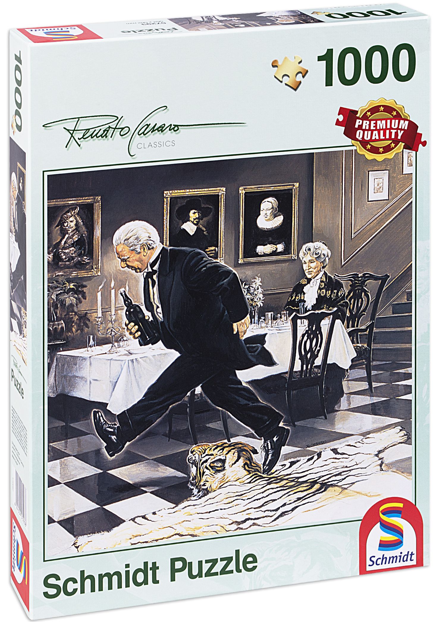 Квадратен пъзел Schmidt от 1000 части - Вечеря за един, Ренато Касаро