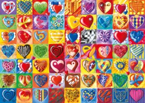 Пъзел Schmidt от 1000 части - Сърца