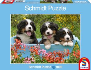 Пъзел Schmidt от 1000 части - Три кученца