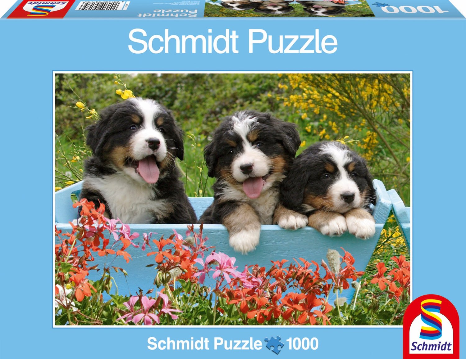 Пъзел Schmidt от 1000 части - Три кученца