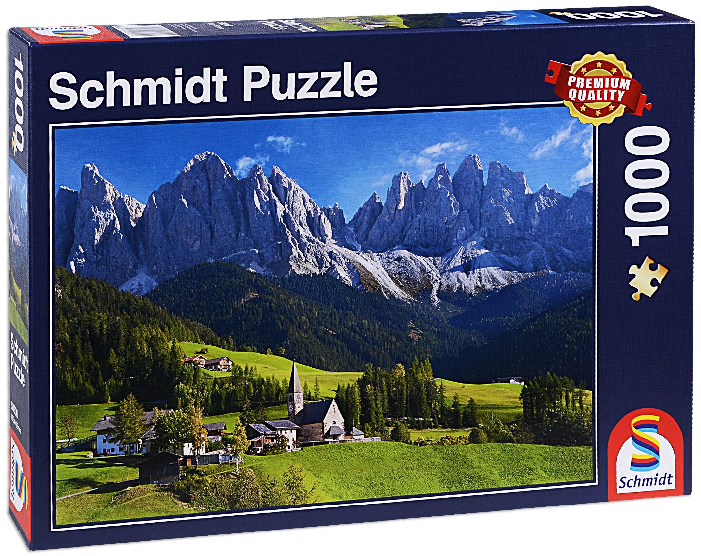 Пъзел Schmidt от 1000 части - Света Магдалена, Южен Тирол