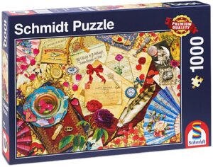 Пъзел Schmidt от 1000 части - Любовни писма в стил винтидж