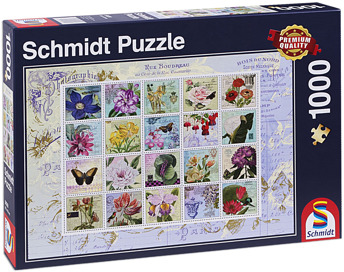 Пъзел Schmidt от 1000 части - Пощенски марки, Носталгия