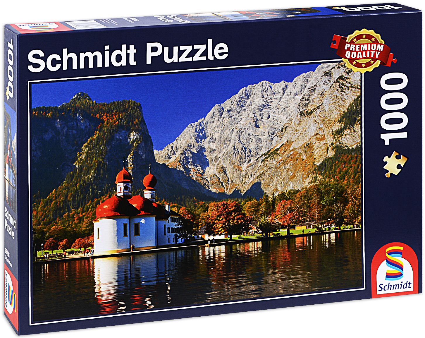 Пъзел Schmidt от 1000 части - Църквата Свети Бартоломей, Бавария