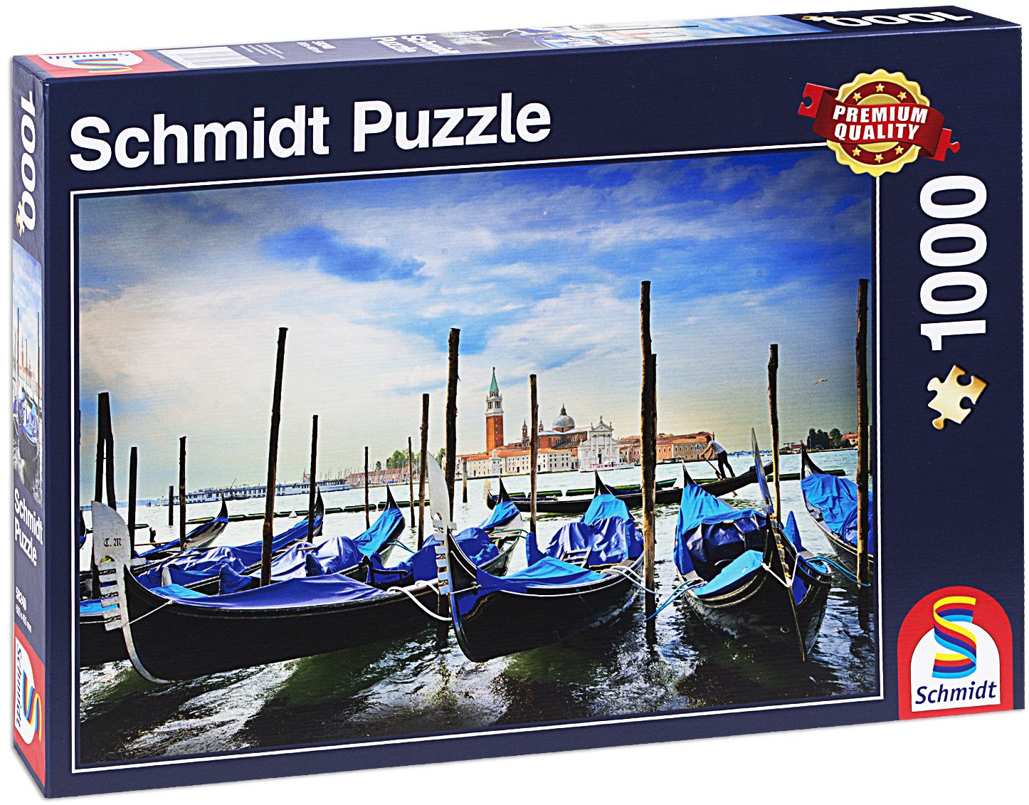 Пъзел Schmidt от 1000 части - Гондолите на площад Сан Марко