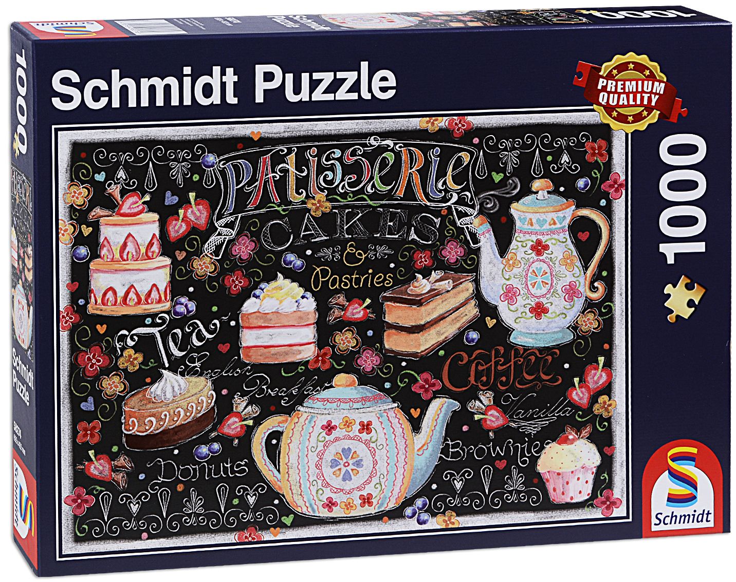 Пъзел Schmidt от 1000 части - Сладкарница