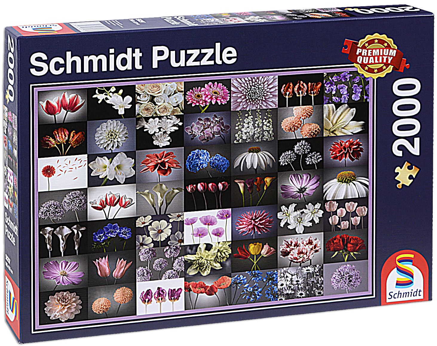 Пъзел Schmidt от 2000 части - Цветен поздрав