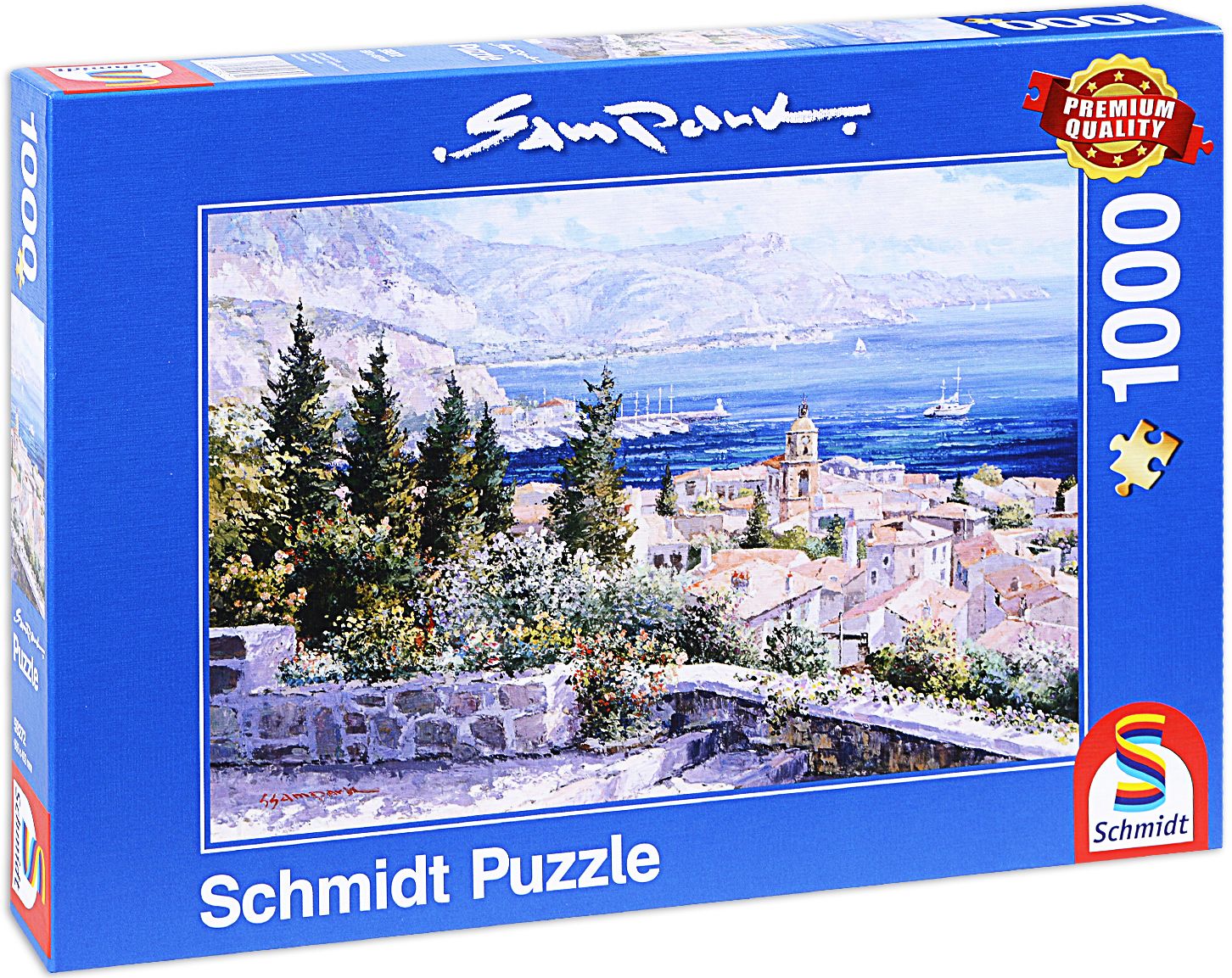 Пъзел Schmidt от 1000 части - Над покривите на Сен Тропе, Сам Парк