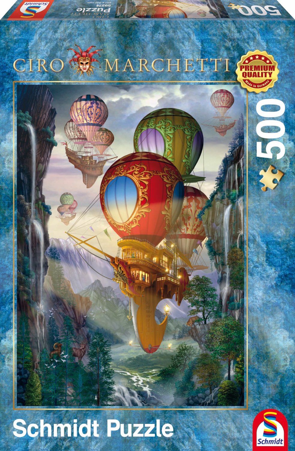 Пъзел Schmidt от 500 части - Въздушни кораби, Чиро Марчети