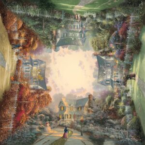 Квадратен пъзел Schmidt от 1000 части - Викторианска градина, Томас Кинкейд