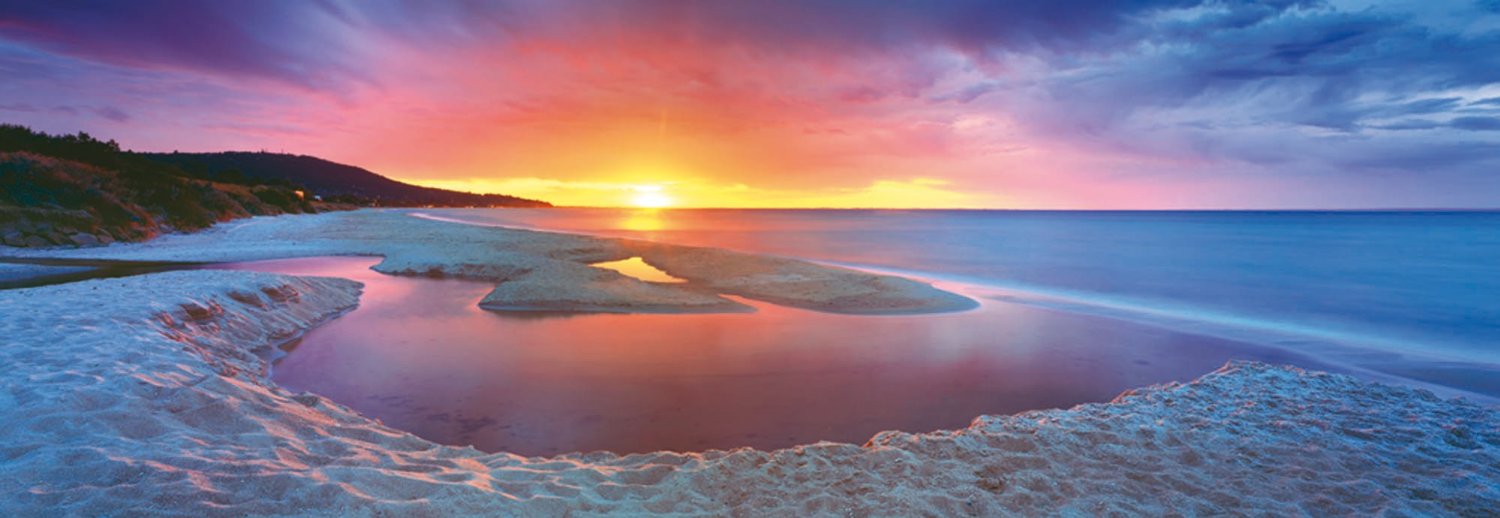 Панорамен пъзел Schmidt от 1000 части - Потока в Dunns, Марк Грей