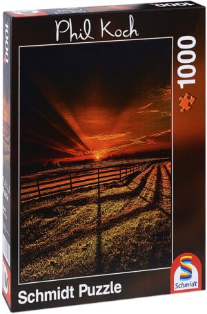Пъзел Schmidt от 1000 части - Застиване преди залеза, Фил Коч