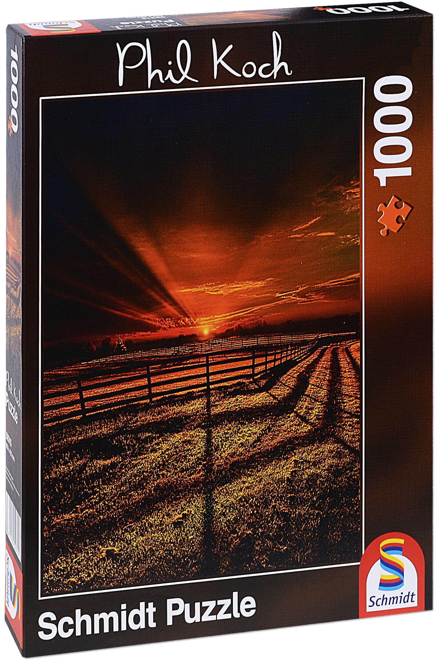 Пъзел Schmidt от 1000 части - Застиване преди залеза, Фил Коч